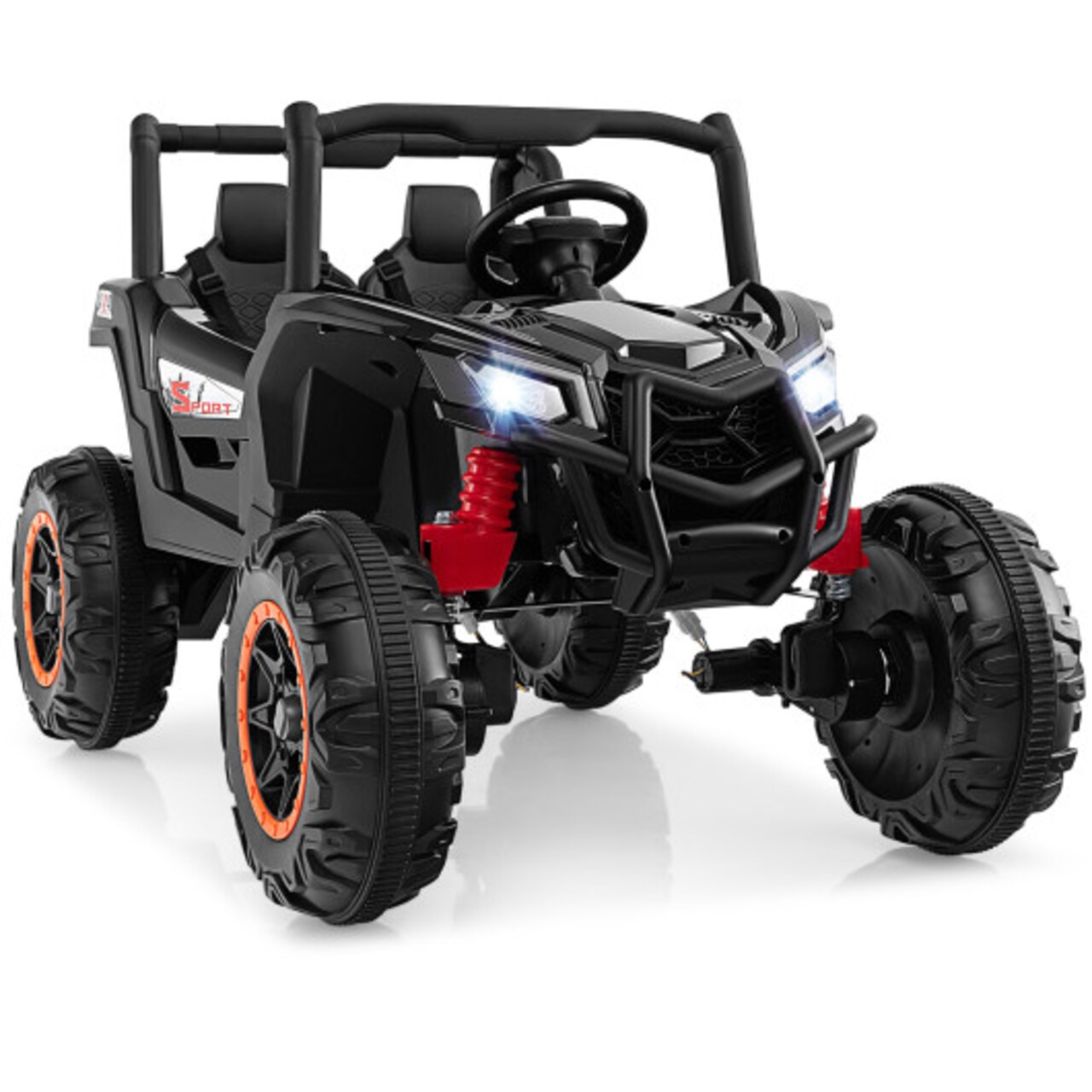 24V 2-Seater Kids Ride On UTV with Remote Control, Suspension, Lights and Music